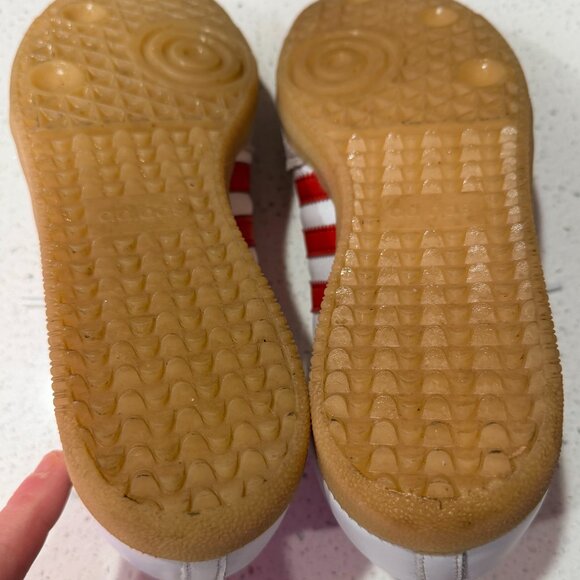 Adidas Samba OG Original Sneakers White/Red Gum womens 8 / mens 6.5 - Picture 5 of 6